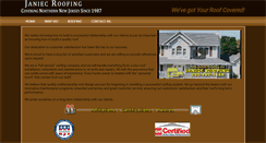 Desktop Screenshot of janiecroofing.biz