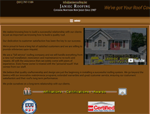 Tablet Screenshot of janiecroofing.biz